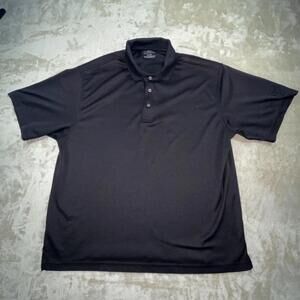 PGA Tour Polo Shirt Mens Extra Large XL Gray Airflux Moisture Wick Golfing Golf